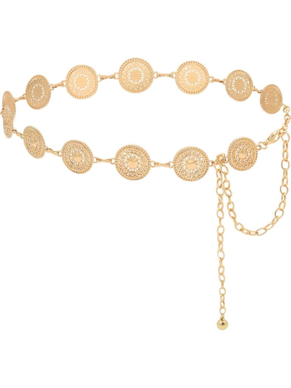 Chunky Metal Chain Waist Belt for Women - Stylish Link Design, Perfect Accessory